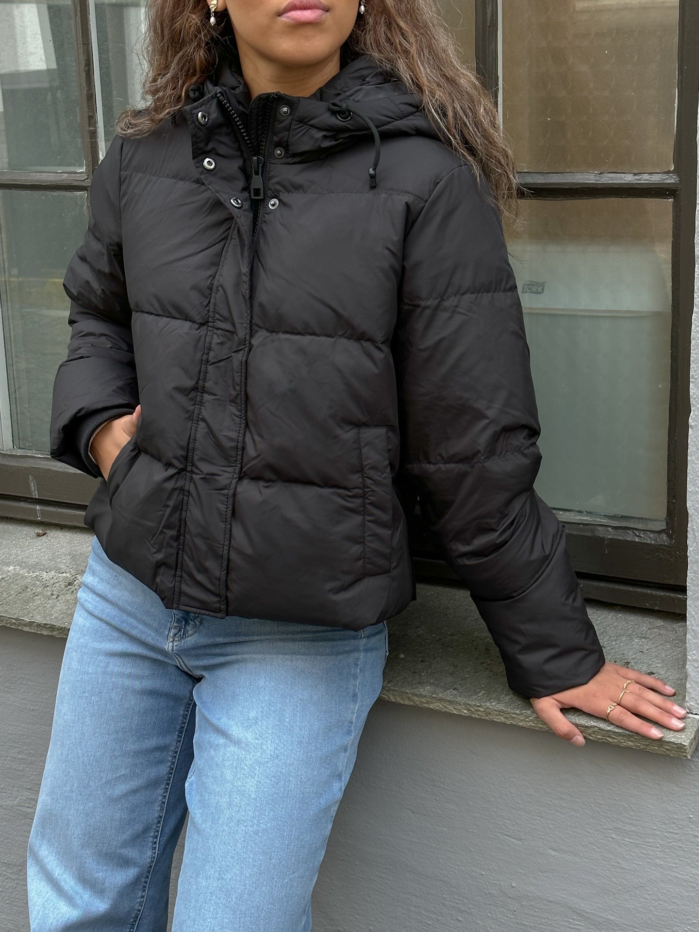 ONLALICE Down Jacket - Sort